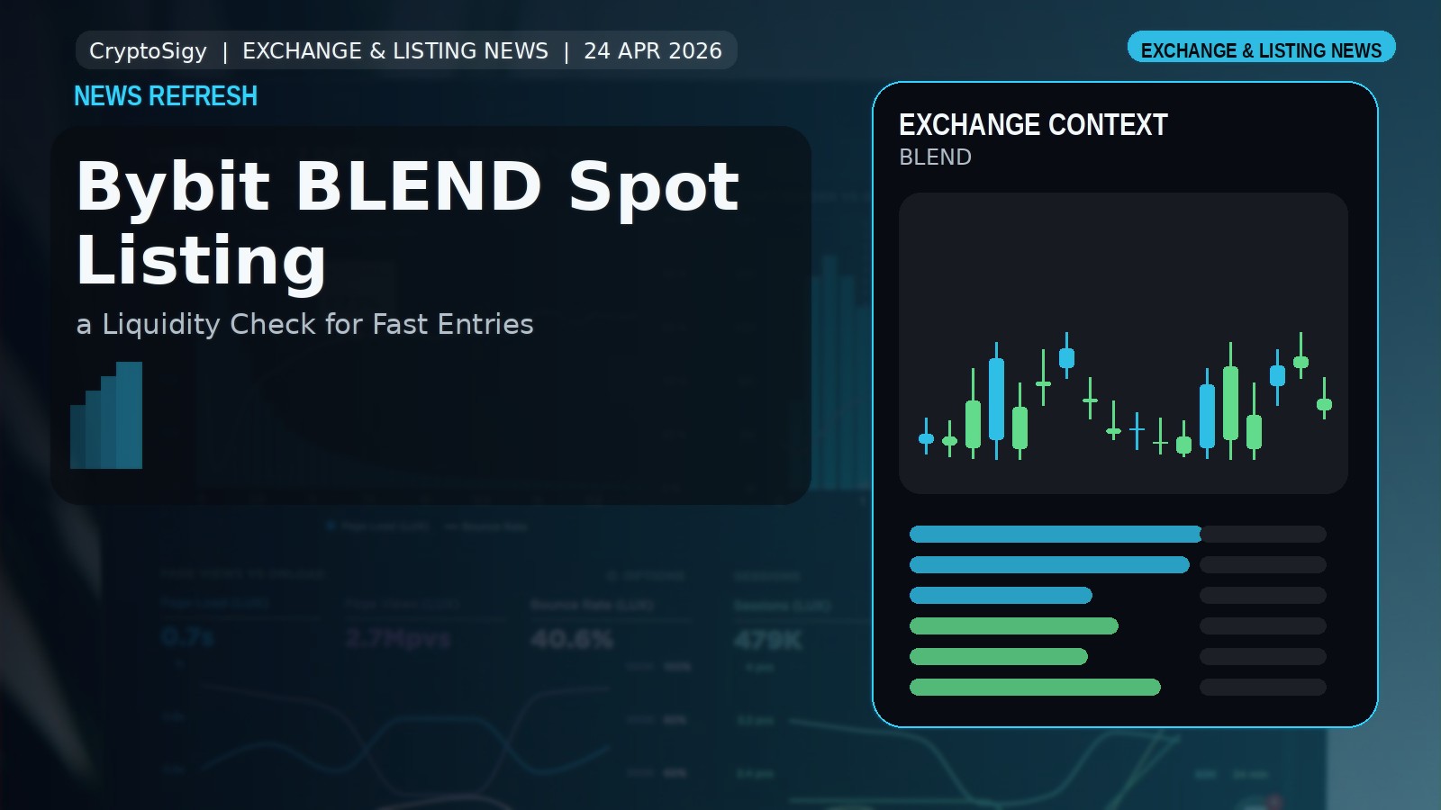 Bybit BLEND Spot Listing Opens a Liquidity Check for Fast Entries